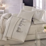 Спален комплект с бродерия VIP - СМАРТ екрю
